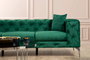 Atelier Del Sofa Como - Sofá de 3 plazas Verde